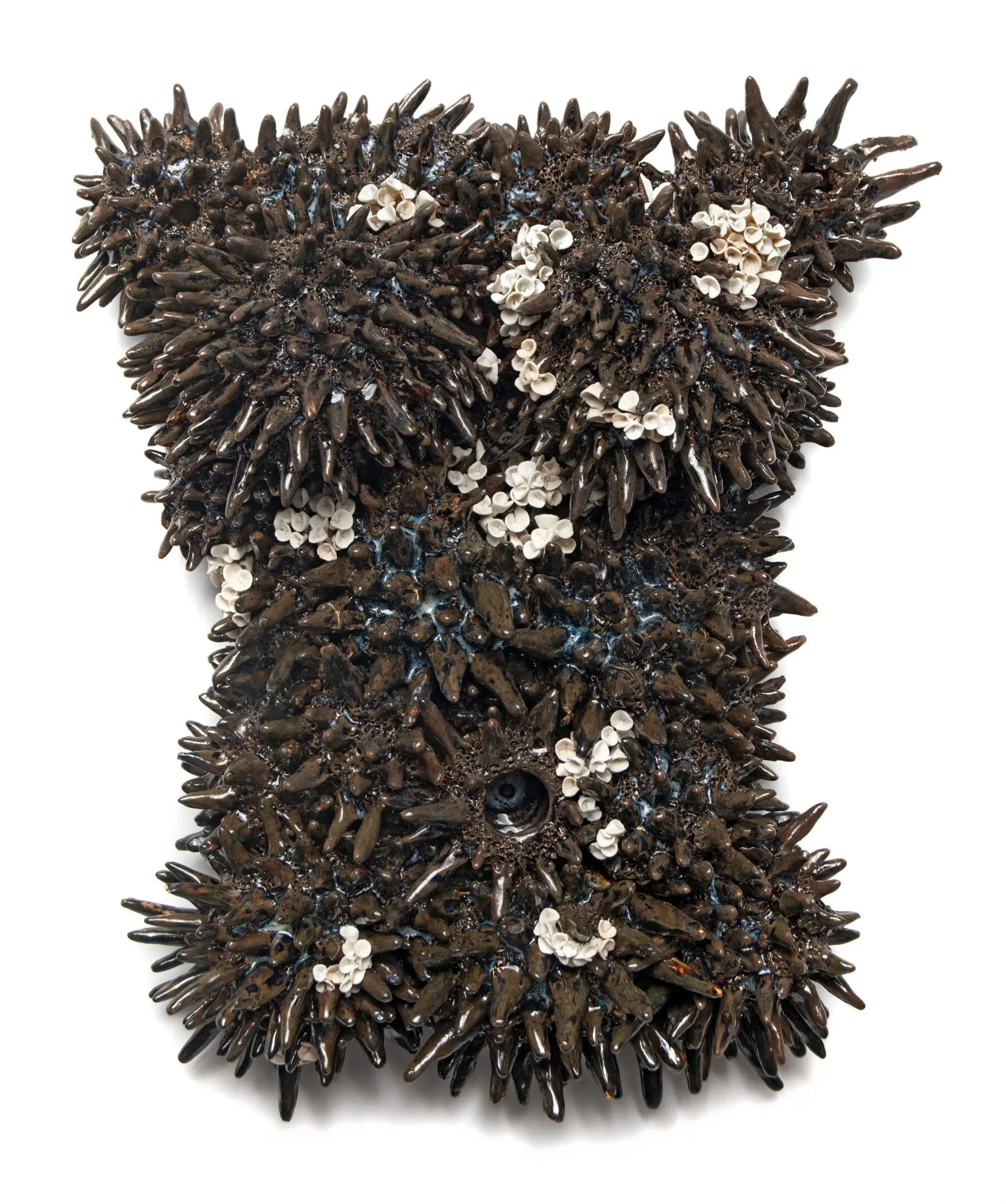 Ceramics sculpture of an abstracted female torso